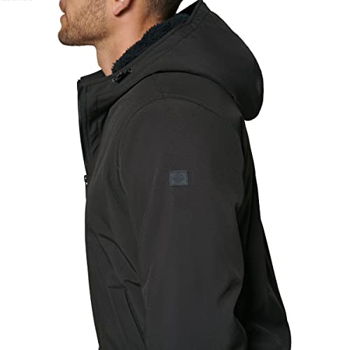 Image of DOCKERS Men's Softshell Sherpa Lined Bomber Jacket (Standard and Big & Tall)
