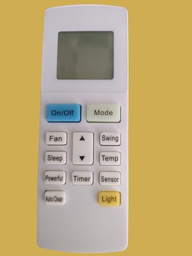 Image of Sanavya AC Remote Control - Compatible Replacement for Split & Window Air Conditioners - Replicates Genuine Remote Functions (O General Ac Remote 222)
