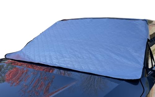 Image of Toyota Prius Windshield Snow Cover 2023-2026 Custom Fit Windshield Cover for Ice and Snow Frost - Triple-Layer Insulated Waterproof with Elastic Straps and Storage Pouch