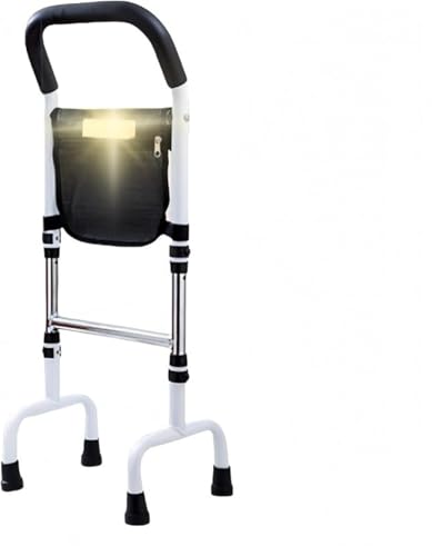 Xiraivke 高齢者・障害者用直立型歩行補助器 5 段階高調整75-91cm、固定式手すり、介護・リハビリ・転倒防止に最適