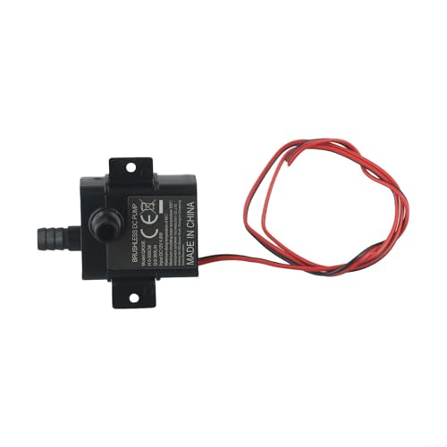Agua sumergible sin escobillas de 12 V CC para acuario, estanque de peces y fuente de jardín, caudal de 240 l/h, bajo ruido, cámara de policarbonato de bajo consumo