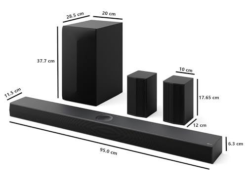 Image of LG SQ75TR, 600W, 5.1.1Ch, Dolby Atmos, Center Up-Firing Speaker, AI Sound Pro, Wow Synergy, Wireless Subwoofer, Rear Speaker Inbuilt Receiver, QNED Matching Bracket Inside (2024 QNED TV)