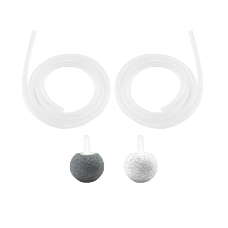 FASTOME Piedras difusoras para Generador de Ozono - Kit 2 Piedras porosas y 2 Tubos de Silicona - Recambio Universal