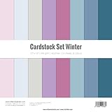 Craftelier Cardstock Set Winter 30 x 30 cm 240 g. 12