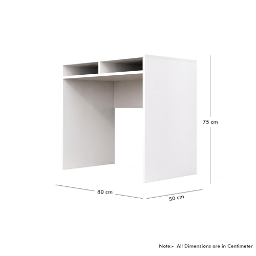 Image of Bniture Wooden Study Table for Home | Engineered Wood Laptop Study Table | Multi Purpose Office Desk for Laptop, Computer, Writing | Table for Study | Workstation Home & Office | Frosty White