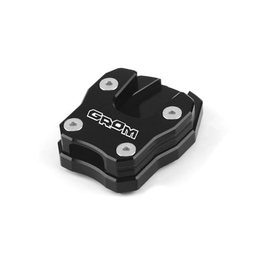 に適合するホンダ に適合するGROM MSX125 2019-2024 用 オートバイ用 大型キックスタンドパッド フットサイドスタンド延長サポートプレート(Black)