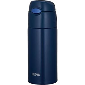 サーモス 水筒 真空断熱ストローボトル ネイビー 400ml 保冷専用 FHL-401 NVY