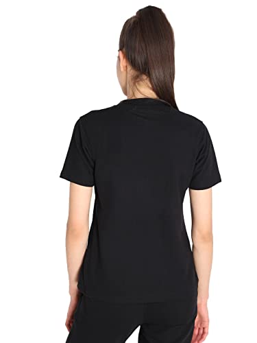 Image of CHKOKKO Women's Terry Cotton Loose Fit Half Sleeve Casual Style T-Shirt
