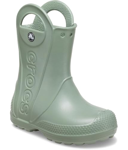 Image of Crocs Kids' Handle It Rain Boots | Waterproof Slip On Shoes | Kids' Rain Boots