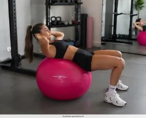 Pelota de gimnasia para estiramientos y pilates en casa para personas de 151-159 cm de estatura 3