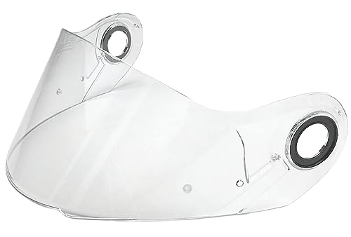 Woljay Motorcycle Helmet Bubble Shield with Flip Adapter for Helmet Chrome