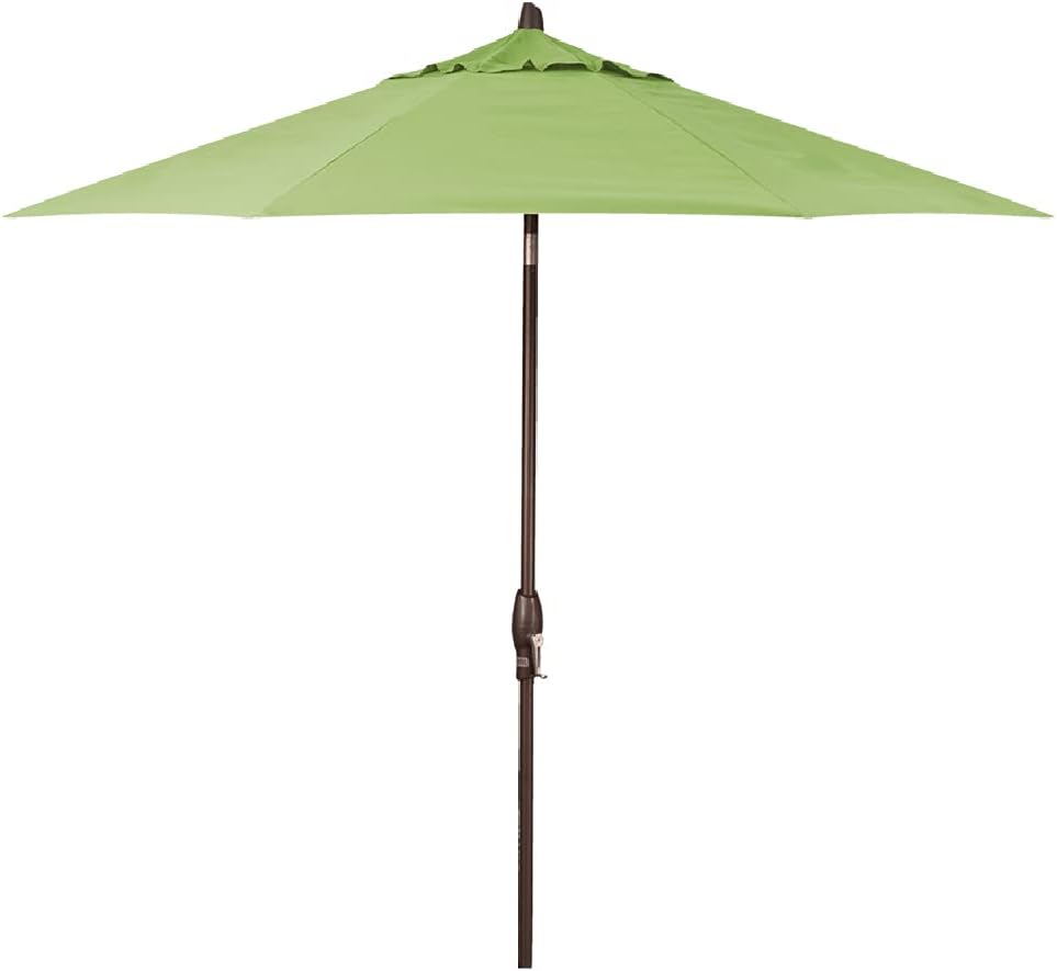 Treasure Garden 9-Foot (Model 810) Deluxe Auto-Tilt Market Umbrella with Bronze Frame and Sunbrella Fabric: Gingko (Includes Extended Frame Warrantee), Sunbrella Gingko wBronze Frame