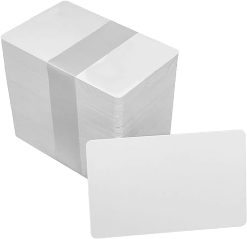 Cartões em PVC Branco para Crachás e Cartões 0,76mm de espessura – Pacote com 100 Unidades