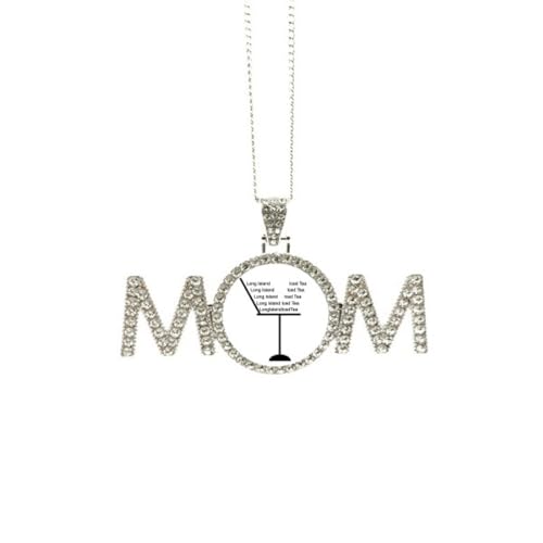 Collier pendentif thé glacé Long Island, création de joaillerie