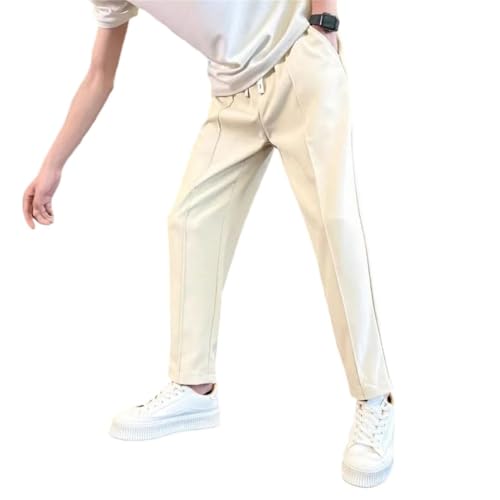 Men's Cropped Trousers Long Plus Size Big Slacks Aesthetic Polyester Harajuku Pants