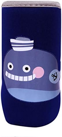 The Cheeky Kidzz Soft Reusable Baby Feeding Bottle Cover Sleeve Animal Printed Suitable for 120ml 150ml 220ml 240ml Feeding Slim Neck Milk Feeder Bottles (Pink,Blue)