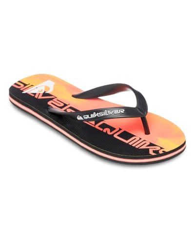 Quiksilver Molokai Art 25, Sandalia Hombre, Fiery Coral Wordblock, 41 EU