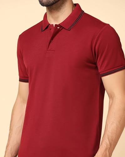 Image of INKKR Men's Soild Collar Neck Half Sleeve Polo T-Shirt Combo