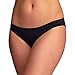 EvaWear Menstrual Period or Light Incontinence Panty, Absorbent, Hypoallergenic, Black, Bikini, L