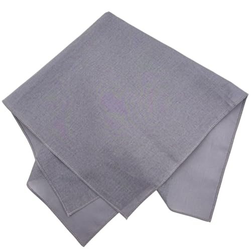 Image of MDSTYLE 100% Cotton Solid Color Bandana for Men & Women 22 inch x 22 inch Handkerchief Headband Scarf