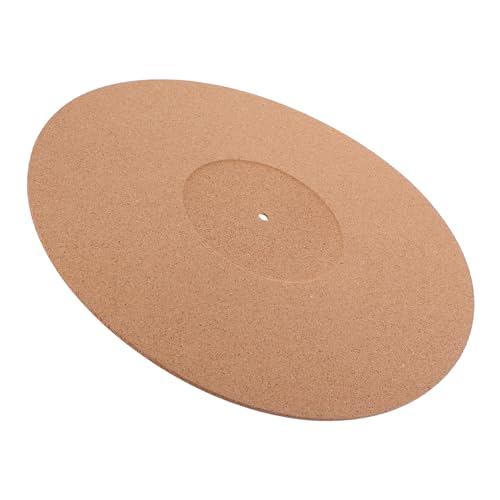 COSMEVIVI Vinyl Record Turntable Mat Static Cork Pad for Enhanced Sound Vibration Reduction Scratch Protection Replacement for Record Players ?