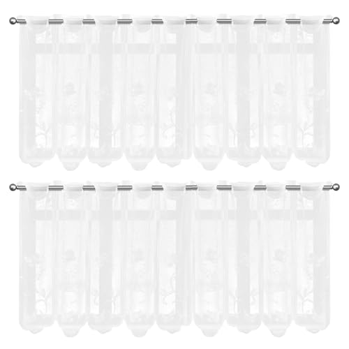 FULHANY 2 StüCke Scheibengardinen Modern - Bistrogardine...