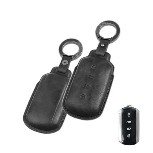 Image of keyzone Leather Key Cover for Tata Harrier, Safari, Sierra, Curvv, Curvv EV Smart Key.