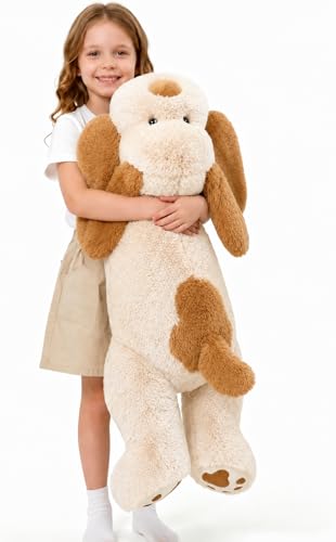 Image of MaoGoLan Giant Dog Plush,31 inches Large Stuffed Animal Dog, Fluffy and Cuddly Stuffed Puppy Stuffed Animal Throw Pillow Toy Gift for Puppy Lover,Girls,Kids