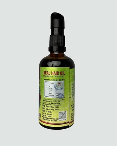 Image of Natural Hair Oil, 100ml, Ayurvedic Hair Oil For Growth and Hair Fall Control, No Side Effects (200Ml)