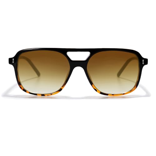 Image of VANLINKER Retro Vintage 70s Square Aviator sunglasses for women men VL9611X