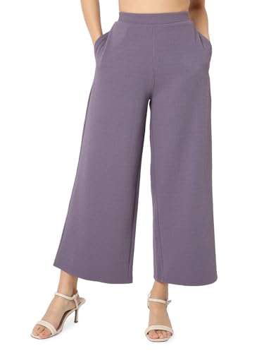 Image of Smarty Pants Women's Cotton Rib Pleated Trouser.