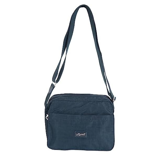 Spirit Bolso bandolera de nailon con múltiples bolsillos, mediano, ligero, impermeable, para viajes, día festivo, correa ajustable 1669