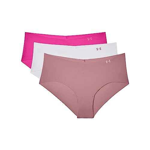 Image of Under Armour Women's Deprecated-3-pack Pure Stretch No Show Hipster Underwear, All-day Comfort Fit & Ultra-soft