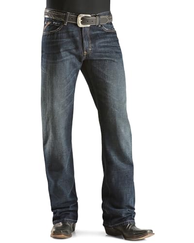 ARIAT Men's Denim Jeans M4 Roadhouse Low Rise Relaxed Fit Big and Tall - 10008402_X 36W x 38L US Dark Stone2