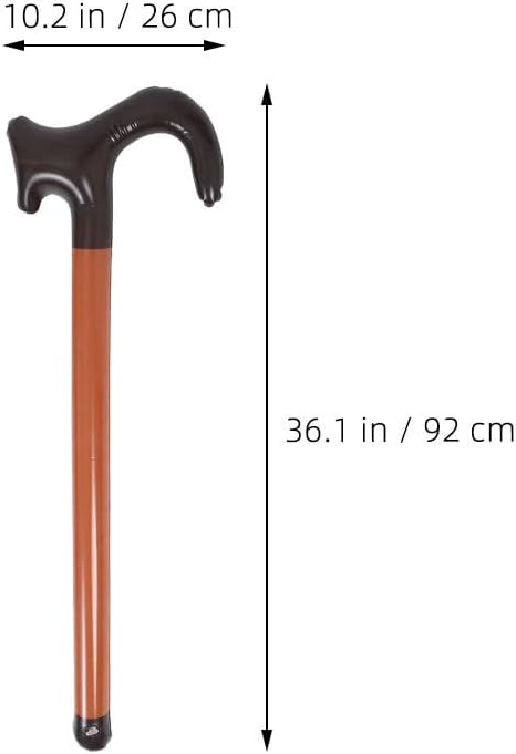 VANZACK 3pcs Blow Up Walking Stick Cane, Halloween Inflatable Cane Props, Funny Costume Accessories for Party Decorations, Family Gatherings, School Events