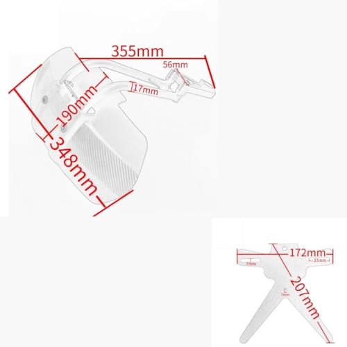 Garde-Boue Moto G310 GS Protège Amortisseur de la Boue avec Support Plaque Immatriculation - 8