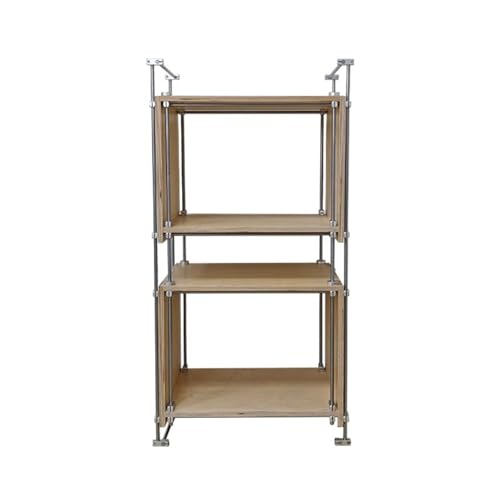 WQQYU6HKF Estuche para CD Estante de almacenamiento discos vinilo madera abierto, aparador sofá for sala estar con soporte acero inoxidable Soporte para discos