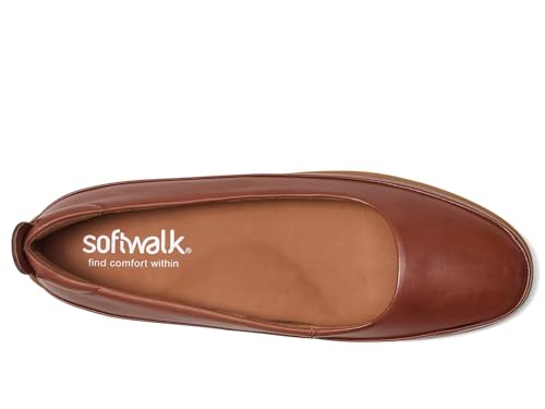 SoftWalk Women's DISA Ballet Flat, Luggage, 7.52