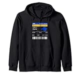 Tarjeta de embarque Palma de Mallorca PMI Aeropuerto - Fiesta Viaje Sudadera con Capucha