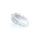 Lumare Kellerlampe LED Ovalleuchte | Kellerleuchte | IP54 Feuchtraumleuchte LED | E27, 7W, 600 Lumen, 230V, 2700K Warmweiß, 200° Kellerlicht | Garagenleuchte und Mehr | Inklusive Glühbirne