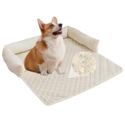 PETCUTE Morbido Tappetino in Peluche Divano per Animali Domestici,Coperta Ortopedica per Cani,Confortevole Cucce per Cani da Interno con Fondo Antiscivolo,Lavabile Letto per Cane,75 * 120cm
