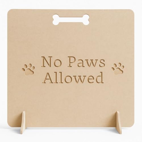 Wooden Dog Stopper Black Stain – No-Drill Safety Gate for Doorways & Stairs – Lightweight, Portable, Easy Access, No Paws Allowed Pet (SIZE HIGHT X WIDTH) (Natural Brown, 40cm x 75cm)