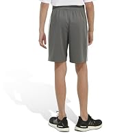 adidas boys Classic 3-stripes Shorts, Grey Five Adi, Medium US — image 3