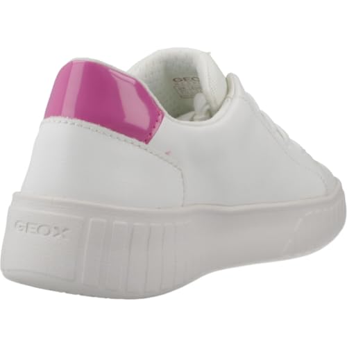 Geox Fille J Mikiroshi Girl A, White Multicolor, 28 EU