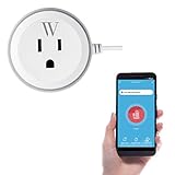 Wasserstein Smart Plug Outlet with High Water Level Sensor for Sump Pump - Alarm and App...