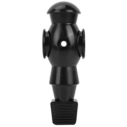 tomvorks Foosball Men, Plastic Dolls Set of 2 Black White Mini Players, and Sturdy Table Football Player Athlete Replacement for Indoor Games, Easy Install Without Tools