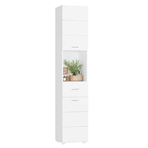 FOREHILL 180cm hoch Badezimmerschrank, Badschrank, schmaler Badezimmer...