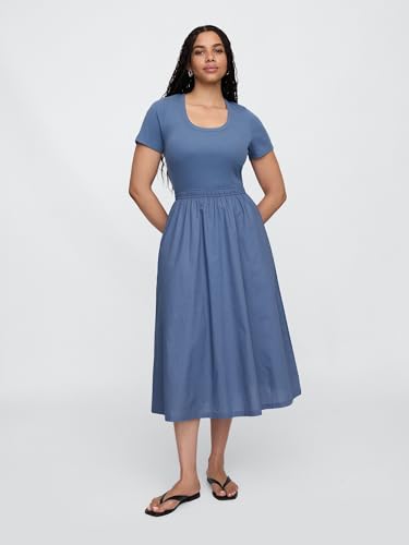 Image of Gap Women's Scoop Neck Midi Dress
