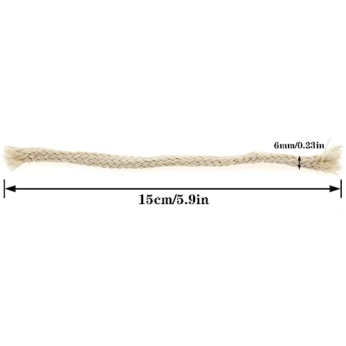 Pabilos de algodón para lámpara de aceite, pack de 20 unidades miniatura 2
