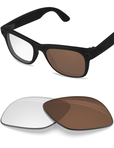 Image of BLAZERBUCK Photochromic Replacement Lenses Compatible with Ray-Ban Meta Wayfarer RW4006 | RW4012 (Gen 2) 50mm Smart Glasses